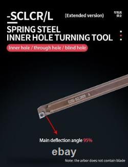 Carbide Inserts Lathe Spring Steel Internal Turning Tool D16S/D20T/D32U-SCLCR09