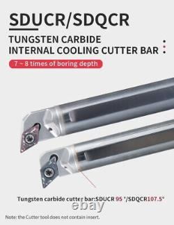 Carbide Internal Hole Cooling Tungsten Steel Cutter Bar Turning Blade Lathe DCMT