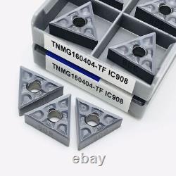 Carbide Lathe Milling Cutter External Turning Tool TNMG160404 TNMG160408 IC 908