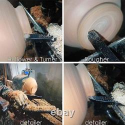 Carbide Tipped Wood Lathe Turning Tools Set, Latest Lathe Rougher Finisher Swan