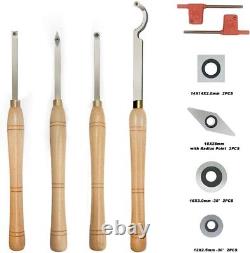 Carbide Tipped Wood Turning tools Lathe set Finisher/Rougher/Detailer/Hollow
