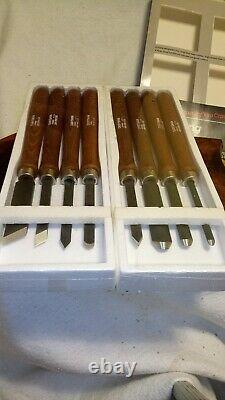 Craftsman NEW OLD STOCK 8PC Wood Turning Chisel Set, Original Factory Sealed Box