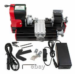 DIY Tool Wood Lathe Woodworking Motorized Motor Mini Metal Lathe Machine