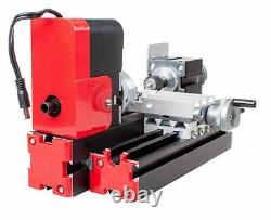 DIY Tool Wood Lathe Woodworking Motorized Motor Mini Metal Lathe Machine