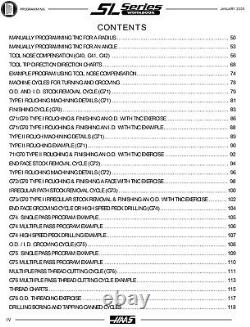 Haas SL Series CNC Turning Center Lathe Programmers Manual 894