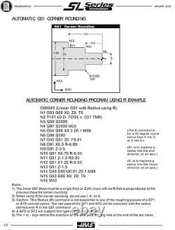 Haas SL Series CNC Turning Center Lathe Programmers Manual 894