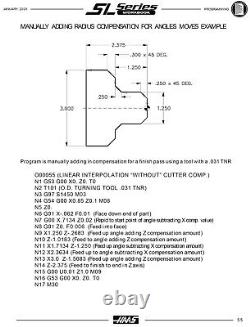 Haas SL Series CNC Turning Center Lathe Programmers Manual 894