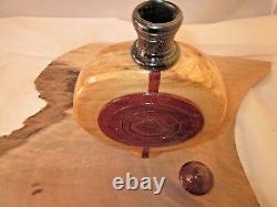 Handmade Signed Lathe Turned 8th Century BC Roman Canteen Replica