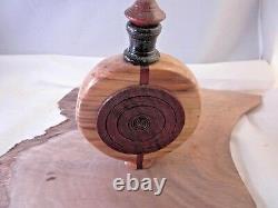 Handmade Signed Lathe Turned 8th Century BC Roman Canteen Replica