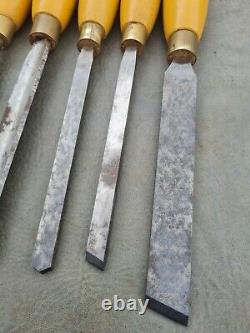 Henry Taylor Diamic Wood Turning Chisels Set of 8 wood lathe tools