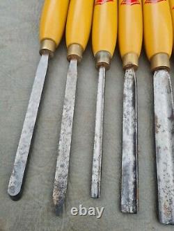 Henry Taylor Diamic Wood Turning Chisels Set of 8 wood lathe tools