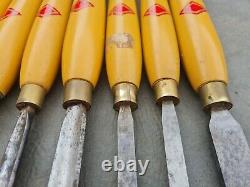 Henry Taylor Diamic Wood Turning Chisels Set of 8 wood lathe tools