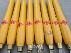 Henry Taylor Diamic Wood Turning Chisels Set of 8 wood lathe tools