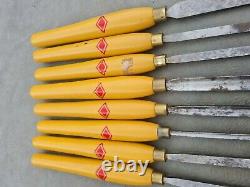 Henry Taylor Diamic Wood Turning Chisels Set of 8 wood lathe tools