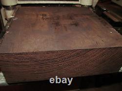 Huge Kiln Dried Wenge Platter Lathe Turning Lumber Wood 16 X 16 X 2