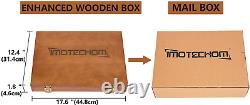 IMOTECHOM 8-Pieces HSS Wood Turning Tools Lathe Chisel Set with Walnut Handle W