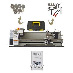 Inch Precision Metal Bench Lathe 1100W Woodworking Metalworking Tools metal gear