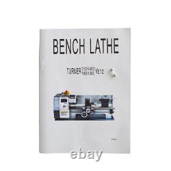 Inch Precision Metal Bench Lathe 832 900W Brushless Motor Turning Machine