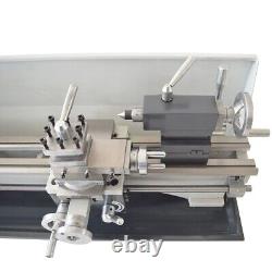 Inch Precision Metal Wood Bench Lathe 824 1100W MT5 Turning Groove Lathe
