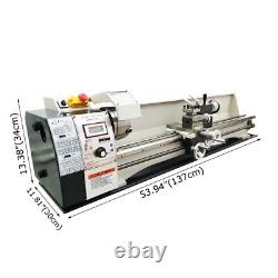 Inch Precision Metal Wood Bench Lathe 839 1100W Turning Grooving Machine