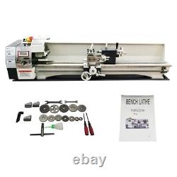 Inch Precision Metal Wood Bench Lathe 839 1100W Turning Grooving Machine