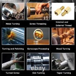 Inch Precision Metal Wood Bench Lathe 839 1100W Turning Grooving Machine