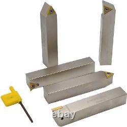 Indexable Lathe Carbide Turning Tool Set 20 mm Shank