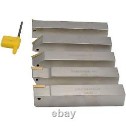 Indexable Lathe Carbide Turning Tool Set 20 mm Shank