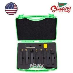 Indexable Lathe Turning Tool-5/8 Shank 7 Pieces Carbide Turning Tool Set