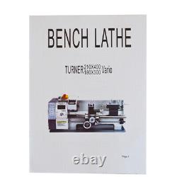 Intbuying 8x31 Precision Metal Lathe Brushless Motor Bench Turning Machine
