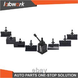 Labwork BXA 250-222 Wedge Type Tool Post, Tool Holder Set for Lathe10 15 8Pc