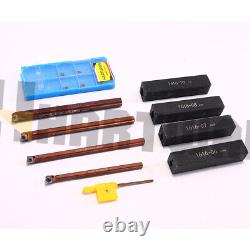 Lathe Boring Bar Turning 6/7/8/10mm Shank With Carbide Inserts CCMT060204
