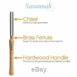 Lathe Chisel Set Savannah Wood Turning 8 High Speed Steel Tools Case Included