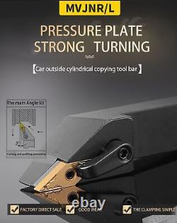 Lathe Cutting Tools Set Hard Alloy Carbide Inserts External Turning Tool Holder