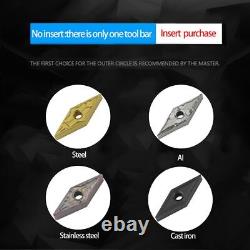 Lathe Cutting Tools Set Hard Alloy Carbide Inserts External Turning Tool Holder