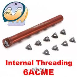 Lathe Internal Thread Turning Tool 29 Degrees Germany Carbide Threading Insert