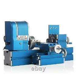 Lathe Machine DIY Tool Metal Mini Turning Metal Lathe Motorized Metalworking US