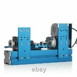 Lathe Machine DIY Tool Metal Mini Turning Metal Lathe Motorized Metalworking US