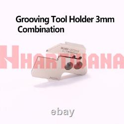 Lathe Parting Grooving Cut-Off Combination Module Holder With Inserts 2mm 3mm