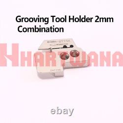 Lathe Parting Grooving Cut-Off Combination Module Holder With Inserts 2mm 3mm