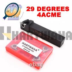 Lathe Threading Tool Turning Holder 25mm 29 Degrees 4ACME Threading Inserts