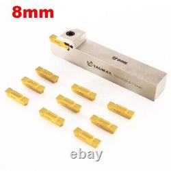 Lathe Turning Tool External Grooving CutIing Inserts For Heavy Cutting 8mm Wide