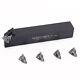 Lathe Turning Tool Holder Indexable Grooving Threading Inserts Width 2mm 3mm