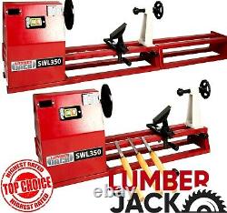 Lumberjack 1 Metre Starter Wood Turning Lathe with Variable Speed & Accessories