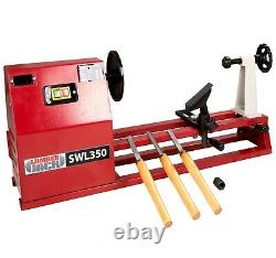 Lumberjack 1 Metre Starter Wood Turning Lathe with Variable Speed & Accessories