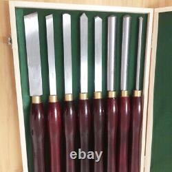 M2 HSS High Speed Steel Wood Turning Lathe Tools Chisel Gouge Woodworking Set 8