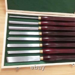 M2 HSS High Speed Steel Wood Turning Lathe Tools Chisel Gouge Woodworking Set 8