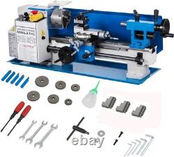 Metal Lathe 7x12High-Grade Construction Precise Variable Speed Control 2500RPM