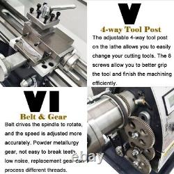 Metal Lathe 8x31 Inch Thread Double Chuck Metal Lathe 1100W 110V MT5