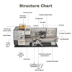Metal Lathe Horizontal Lathe WM210V Small Brushless Lathe Turning Face Machining